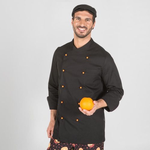 CHAQUETA HOMBRE COCINA NIZA NEGRA