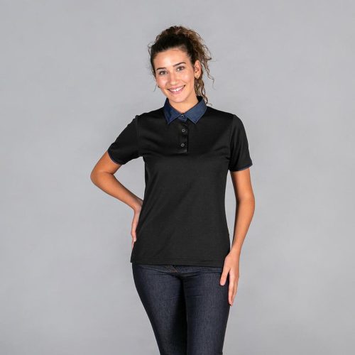 POLO MUJER CUELLO CAMISERO TEJANO  REDLINE