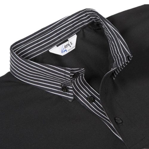 POLO NEGRO HOMBRE M/C C/CAMISERO